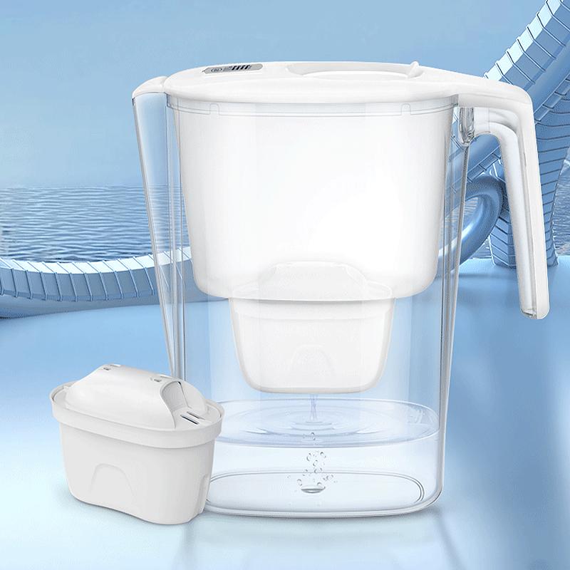 Бытовой кувшин-фильтр для воды Удаляет накипь и хлор Большая емкость Стерилизует и уменьшает содержание хлора