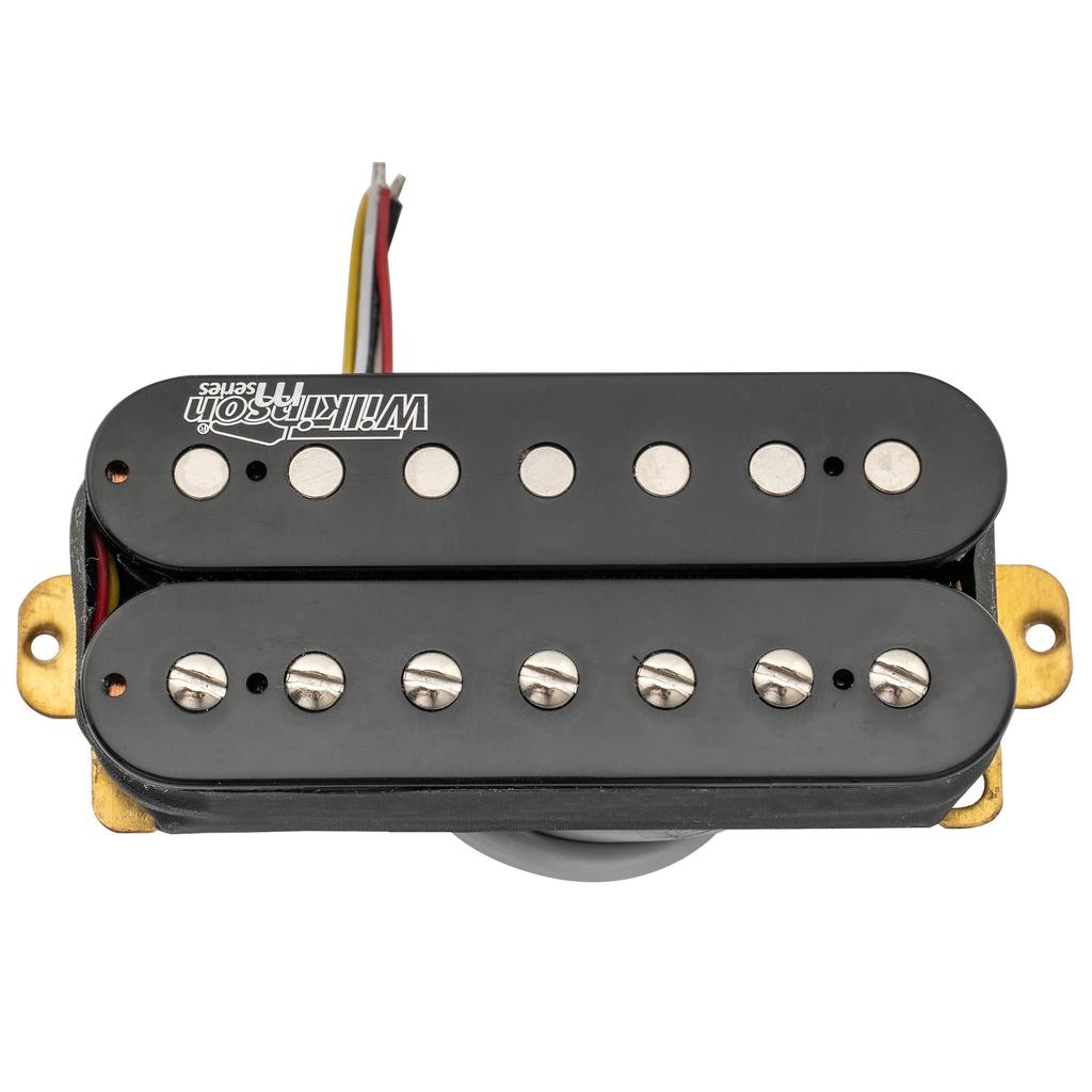 Wilkinson M Series WHO Classic Open Style Ceramic Humbucker Pickup for Electric Guitar Black 7-String Necks,