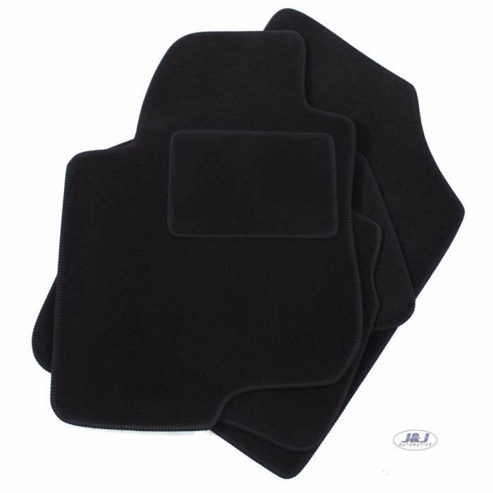 J&J Automotive | Tapis De Sol Noir Velours Compatible Avec KIA CEED 3 PORTE 2007-2012 4pcs