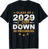 Class Of 2029 Count Down Graduating Fun First Day 8th Grader T-Shirt