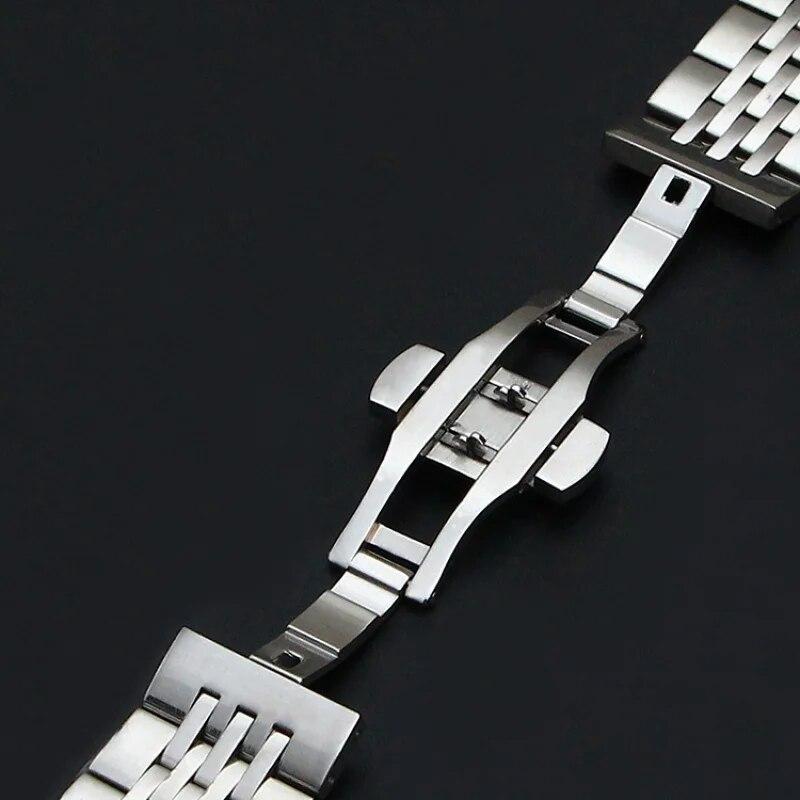 Solid Stainless Steel Wacth Strap 12/13/14/16/17/18/19/20/21/22/23/24mm for Tissot Metal Wristband for Omega Band for Armani