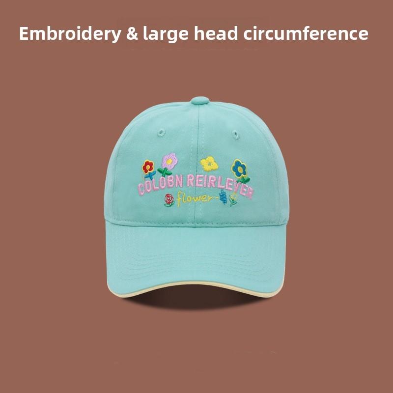 Womens Cotton Baseball Cap With Wide Brim And Adjustable Closure For Spring And Summer