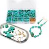 1 компл./пакет имитация бирюзы DIY браслет ожерелье серьги аксессуары материалы набор инструментов