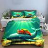 Whale and shrimp design. Bedding sets Duvet cover sets Duvet covers Pillowcases(1*Duvet Cover 2*Pillowcases without duvet insert)