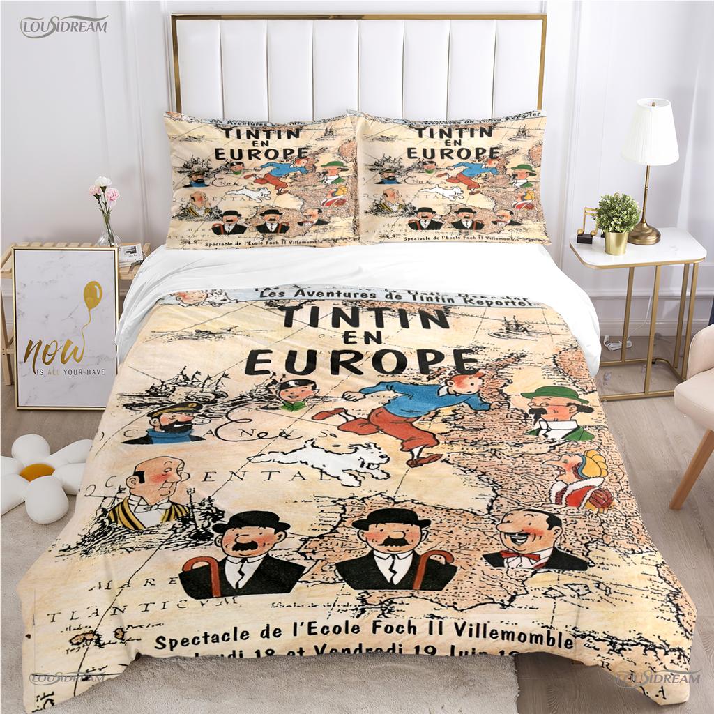 Comforter Casal Cartoon Dog Funny All Season Comforter Bedding Sets Soft And S Single/Double/Queen/King