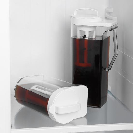 Большой кувшин для воды со шкалой 1,6 л/2,2 л пластиковый кувшин для холодильника съемный фильтр для льда