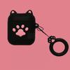 Silicone 3D Cat Claw Fun Cartoon Earphone Protective Case with Ring For Airpods 1 2
