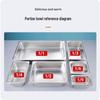 Chu Rong 304 Stainless Steel Rectangular Food Pan