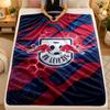 Flannel BlanketRB Leipzig Football Warm Soft Throw Blanket for Indoor Sofa Bed Living Room Use
