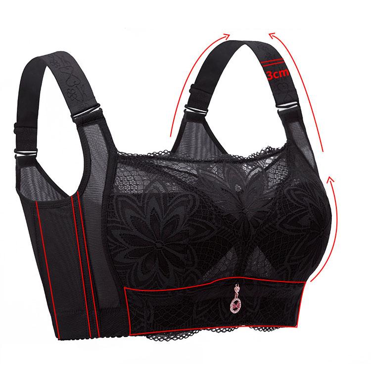 Large Size Bra Women's Tube Top Adjustable Underwear E Cup Bralette Lace Sexy Bra Push Up Sensual Lingerie Invisible Bra