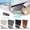 1pc Door Bottom Sealing Strip, Adjustable Weatherstrip Under Door Draft Stopper, Anti-cold One Side Foam Blocker, Weather Strip