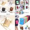 Classic Leather Women Cell Phone Wallet Pocket Purse With Shoulder Bags