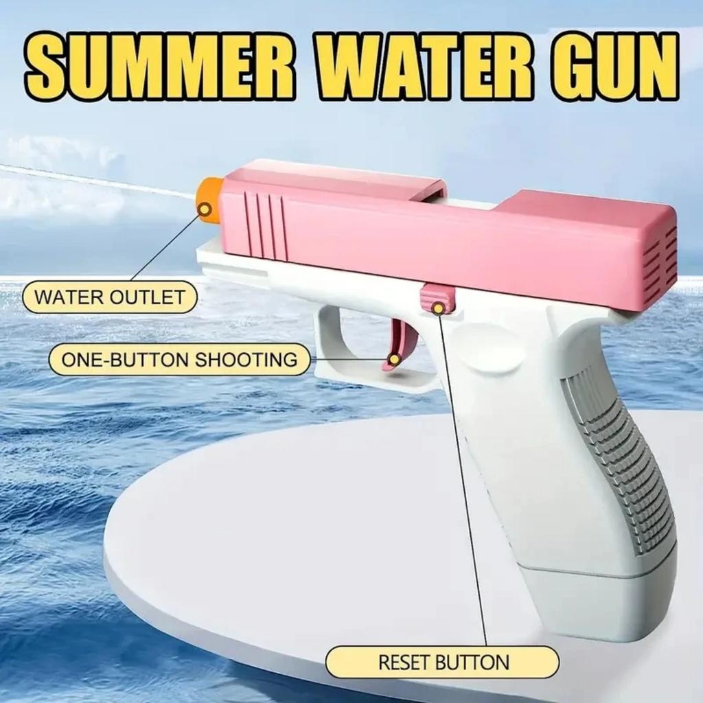 Игрушечные водяные пистолеты Glock, ручной повторитель, водяной пистолет-распылитель, игрушка с рычажным механизмом отдачи для мальчиков и девочек, материал ПП, возраст 3-6 лет