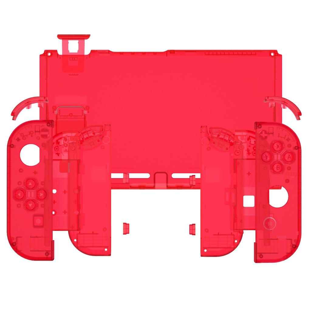 Изготовленный своими руками сменный корпус для eXtremeRate, задняя панель для консоли Switch, изготовленная из прозрачного держателя, корпуса контроллера для полного набора кнопок