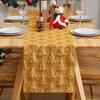 Christmas Table Runner 3D Xmas Tree Table Runner Thickened Sequin Tablecloth for Holiday Home Farmhouse Dining Table Decor