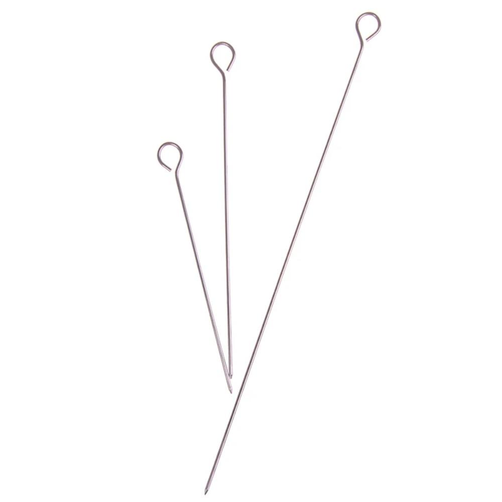 20 шт. многоразовых шампуров для барбекю из нержавеющей стали 20/25/30 см шампуры для барбекю жареный гусь игла для пикника