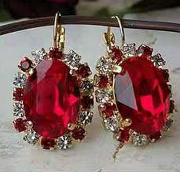 Серьги-пусеты Wei Ya с цветными драгоценными камнями, медные с бриллиантами для женщин