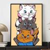 Disney Diamond Painting 5D DIY Kitty Adventure Three Siblings Stacked Illustration Art Mosaic Embroidery Decoration Cross Stitch Gift