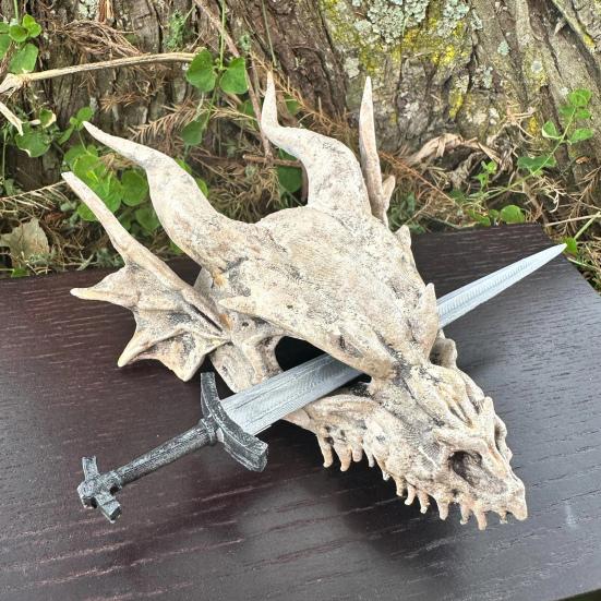 Ручная работа палочка для волос в виде черепа дракона пластиковая гладкая поверхность ретро-аксессуар для волос на свадьбу, день рождения, вечеринку, Хэллоуин