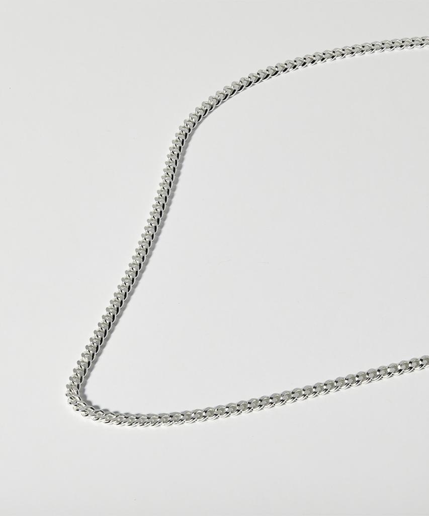 Helene Jewelry Серебряная 925 пробы Плоская Изогнутая Цепь Серебряное Ожерелье (Тип А)