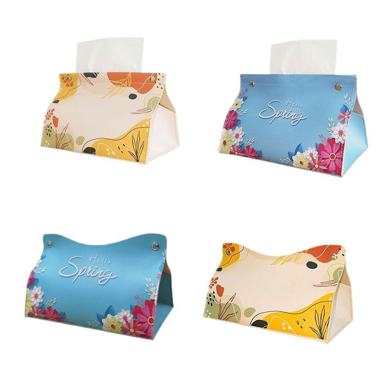 Luxury Leather Tissue Box Organizer for Stylish Home or Office