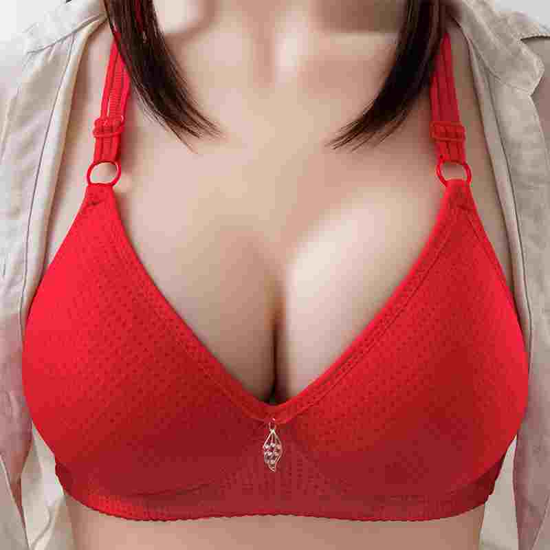 Традиционный мамин большой размер из чистого хлопка, удобный дышащий гладкий бюстгальтер с тонкой чашкой для среднего возраста и пожилых людей