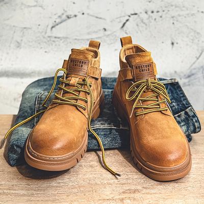 3166 Ботинки из кожи первого слоя для инструментальной обработки Зимние ретро ботинки Мартин средней высоты Уличные кожаные тактические ботинки для пустыни Pig Bar