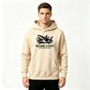 Men's Casual Long Sleeve Pullover Hoodie, Angry Shark Graphic Print Hooded Sweatshirt for Daily Wear