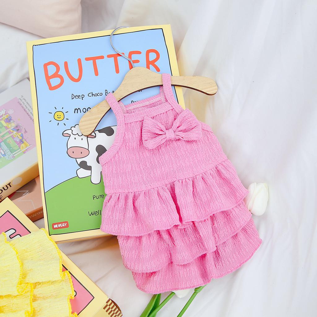 New Pet Clothes Spring and Summer Dog New Skirt Dog Clothing Teddy Small Dog Skirt Candy-colored Layered Skirt