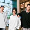 MINISO Мужская вафельная футболка с длинным рукавом