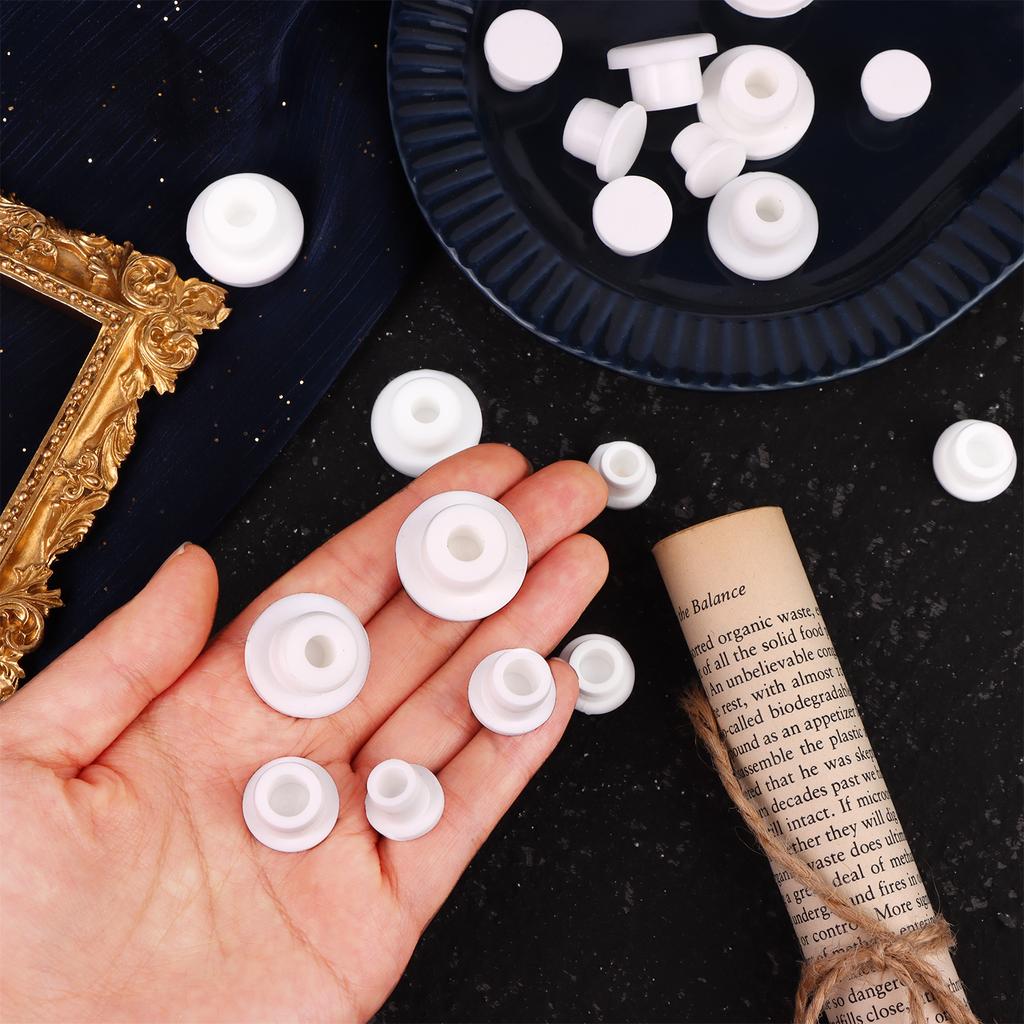 20 Pieces Silicone Salt And Pepper Shaker Stoppers 10, 12, 13, 15, 16 Mm Stoppers For Salt And Pepper Shakers, Salt Shaker Plug