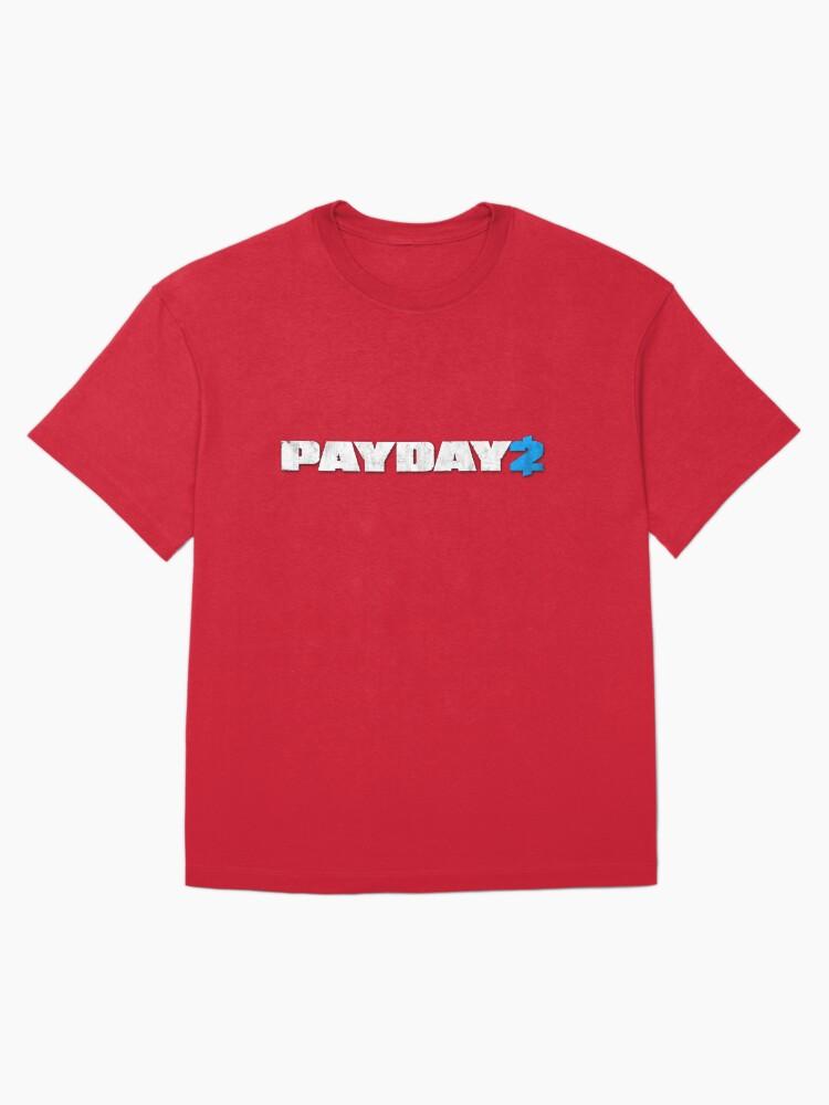 Футболка с логотипом Payday 2 Черная Оверсайз