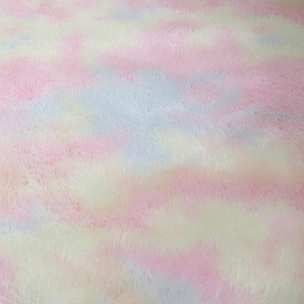Ковер с эффектом тай-дай, длинноворсовый, шелк-шерсть, 40x60 см, современный квадратный плюшевый ковер, мягкий ковер для декора гостиной, спальни