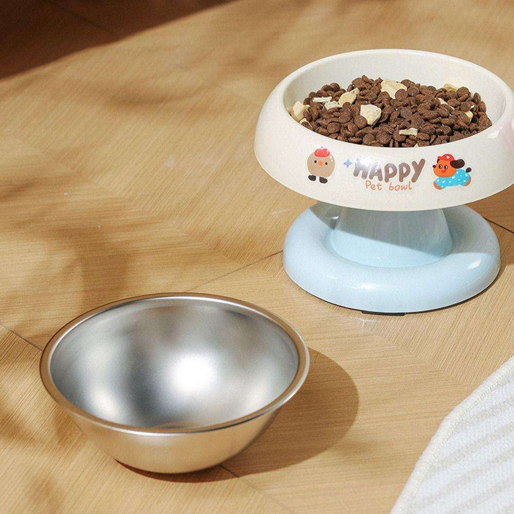 Cartoon Cat Food Water Bowl Anti Slip Cat Bowl Pet High Footed Bowl Pet Supplies
