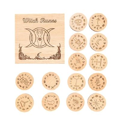 Набор рун Рунные камни Рунная карта Таро Медитация Инструмент для гадания Колдовство