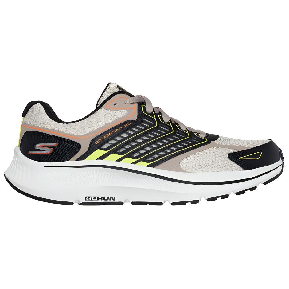 Skechers Go Run Consistent 2.0 Сумеречные Повседневные Удобные Прочные Низкие Беговые Кроссовки Мужские кеды Цвет Off-White 220867-SND