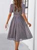 Women's Polka Dot Lace-Up Dress - European & American Spring/Summer  Collection EMA