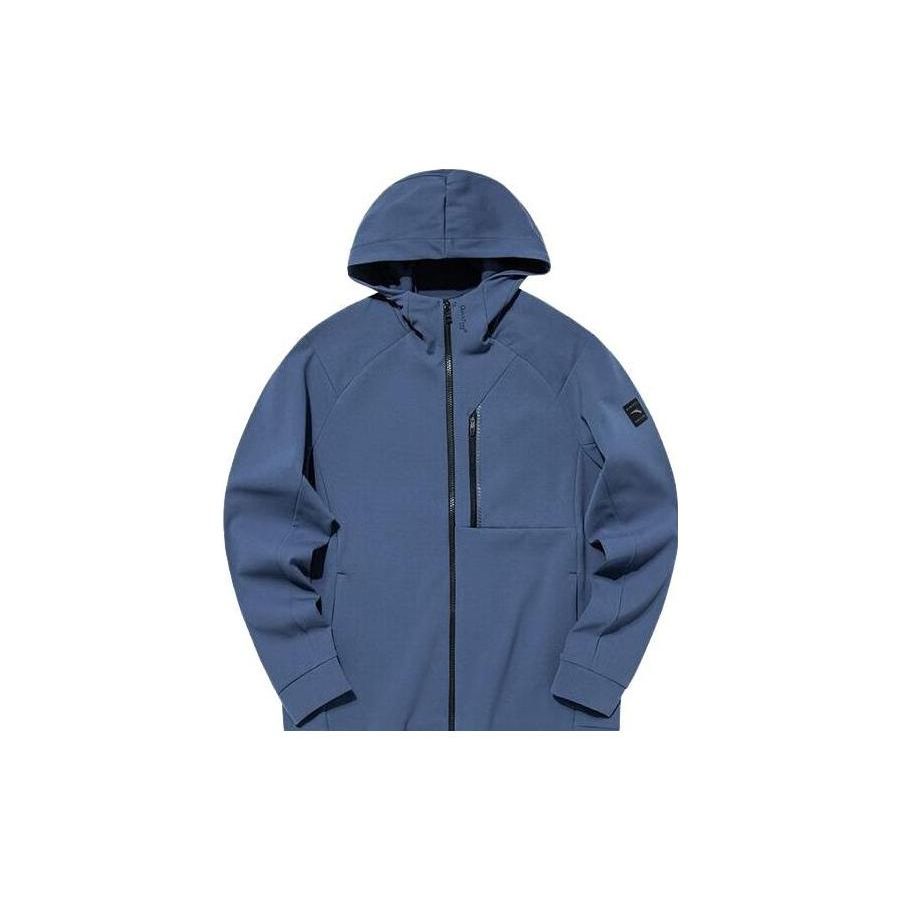 Anta Простая свободная куртка с капюшоном, мужские куртки, цвет River-Blue 152137705-4