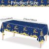 Disposable Eid Mubarak Tablecloths Waterproof Ramadan Decoration 2026 Table Cover  Party Supplies
