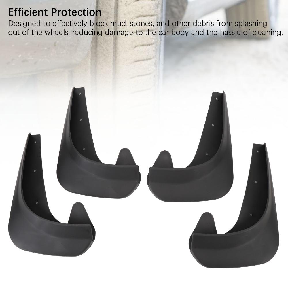 4PCS PP Anti Splash Guards Universal Wheel Mud Flaps Practical Mud Flaps Set Vehicle Body Care