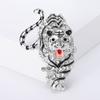 Творческая серия зодиака Бриллиантовая брошь тигра Пальто фиксированная булавка модные атмосферные украшения