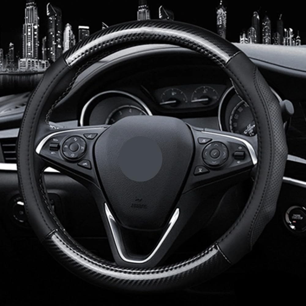 TATACLEA Steering Wheel Cover, For Light Vehicles, Passenger Cars, Genuine Leather, Steering Cover, Anti-Slip