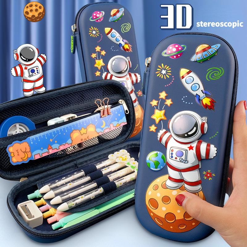 3D-коробка для канцелярских принадлежностей с большой вместимостью и многофункциональные сумки для канцелярских принадлежностей для учащихся начальной и средней школы мужского и женского пола