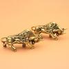 Китайский зодиакальный орнамент, гладкий латунный брелок, подвеска, ювелирное изделие, сделай сам, украшение для сумки, амулет, приносящий удачу и процветание, настольная фигурка животного
