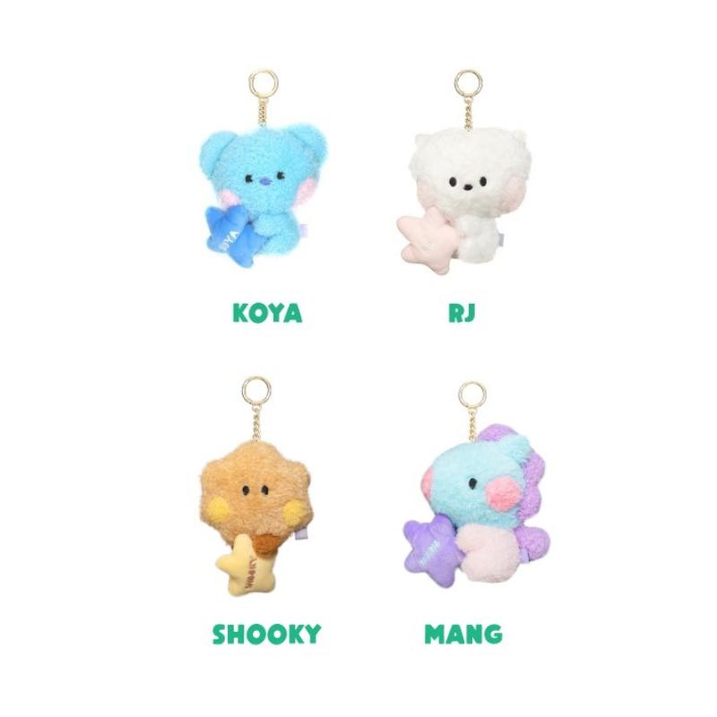 BTS BT21 Official Minini Doll Reel Key Holder Authentic