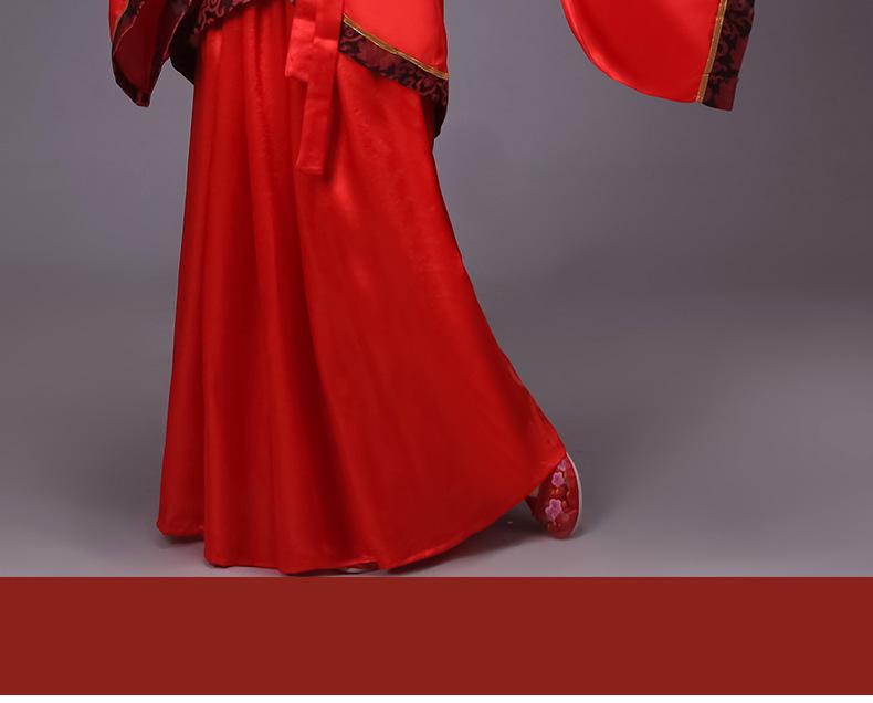 Женский старинный костюм Тан Ханфу - Юбка в сказочном стиле с двойным запахом для официальных церемоний и выступлений