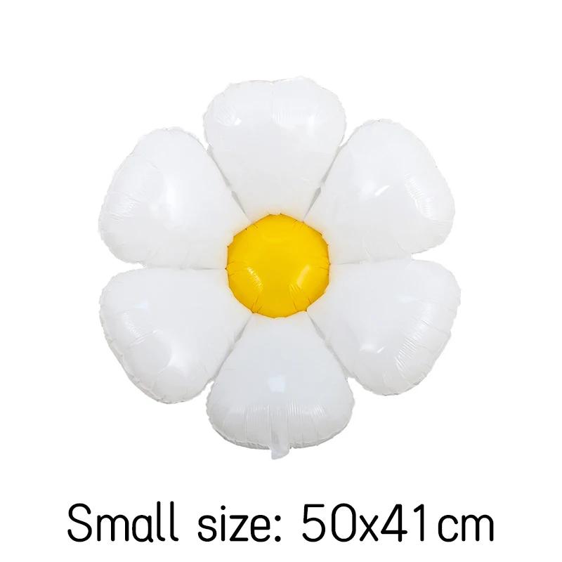 10 Daisy Balloons Huge White Flower Aluminum Foil Balloons for Birthday Baby Showers Wedding Daisy Party Decorations