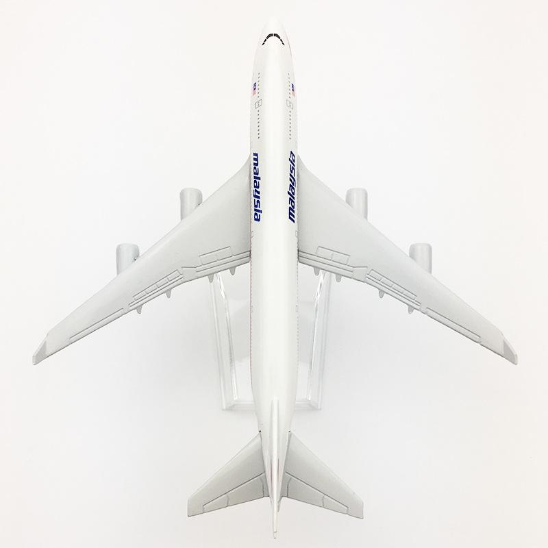 Модель самолета 16 см 1:Масштаб 400 Модель самолета из сплава Boeing 747 Malaysia airlines B747 с подставкой для самолета Коллекционный подарок для демонстрации
