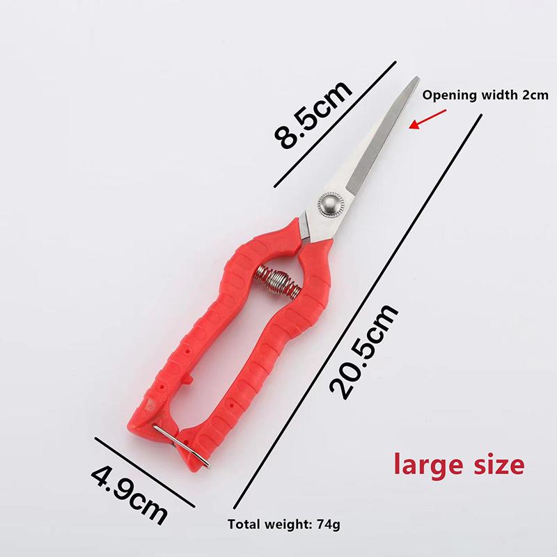 Садовый ручной секатор с микро-кончиком, ножницы для обрезки, триммер для листьев, прямые флористические ножницы для растений, садовые ножницы, секатор