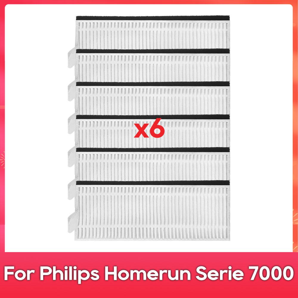 Fit For ( Philips Homerun Serie 7000, XU7100/01, XU7100/02 ) Part Accessory Filter Main Side Brush Mop Robot Vacuum Cleaner Kit